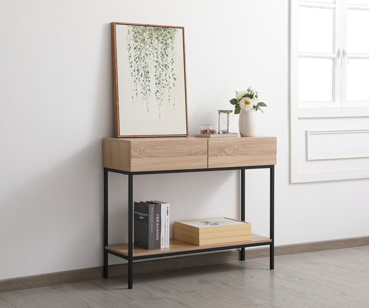 Elegant Decor AF110642MW 42 inch console table in mango wood