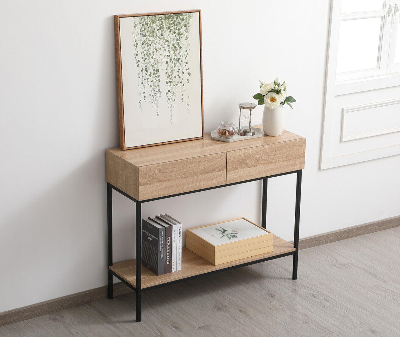 Elegant Decor AF110642MW 42 inch console table in mango wood