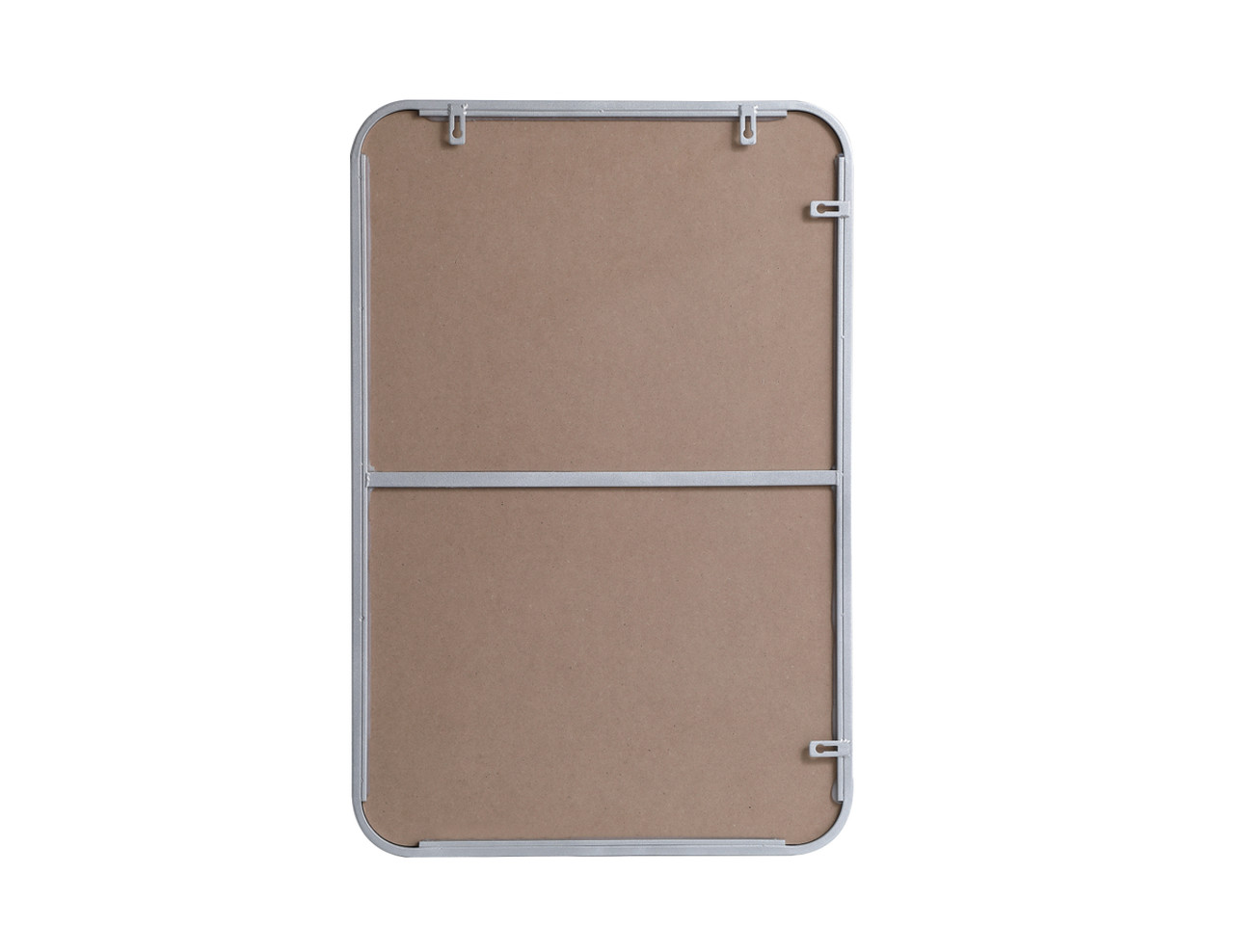 Elegant Decor MR802030S Soft corner metal rectangular mirror 20x30 inch in Silver