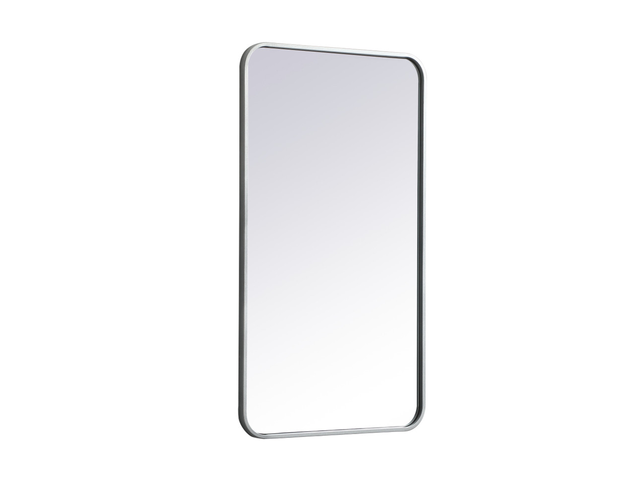 Elegant Decor MR802036S Soft corner metal rectangular mirror 20x36 inch in Silver Elegant Decor MR802036S Soft corner metal rectangular mirror 20x36 inch in Silver