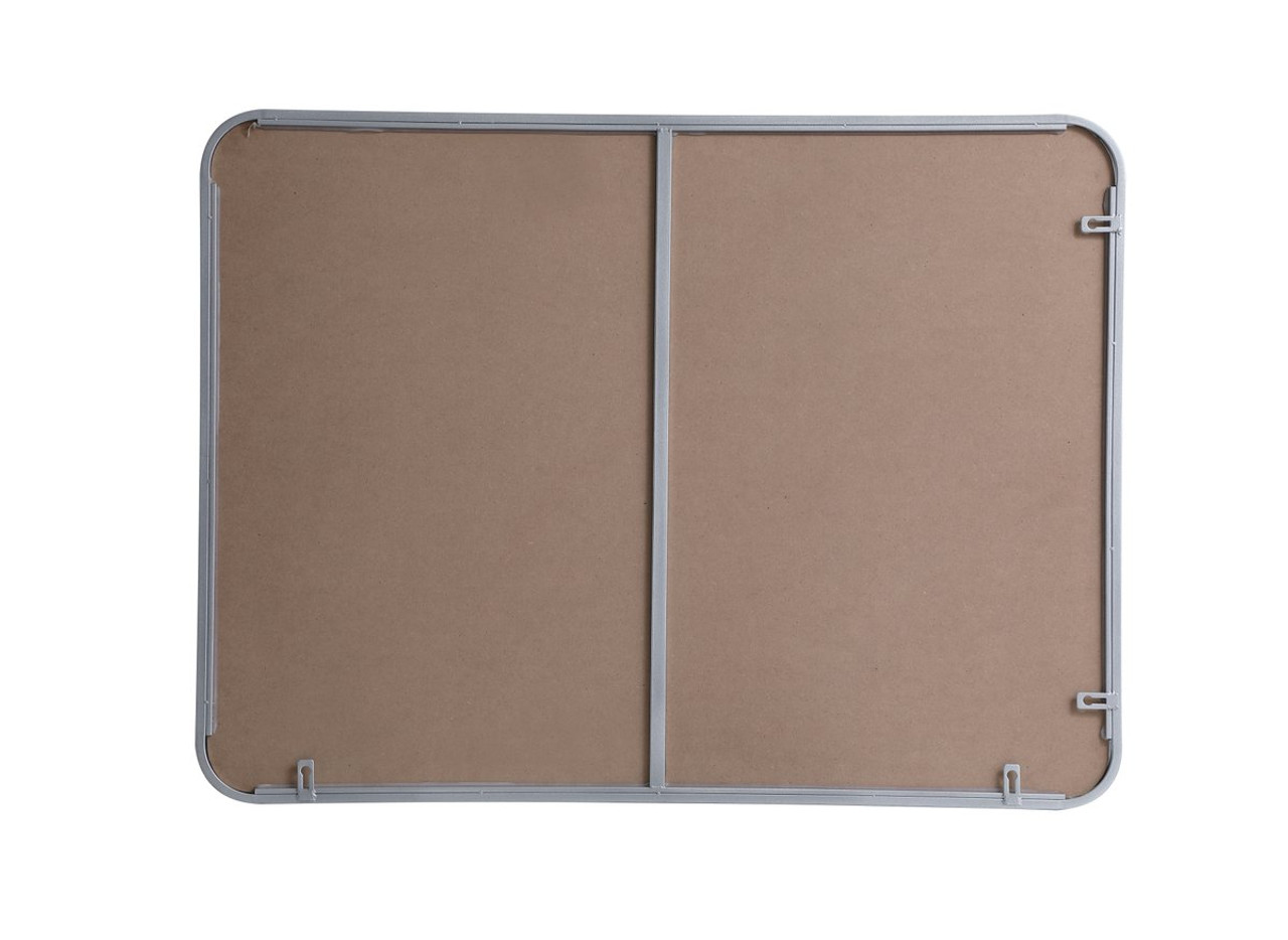 Elegant Decor MR802736S Soft corner metal rectangular mirror 27x36 inch in Silver