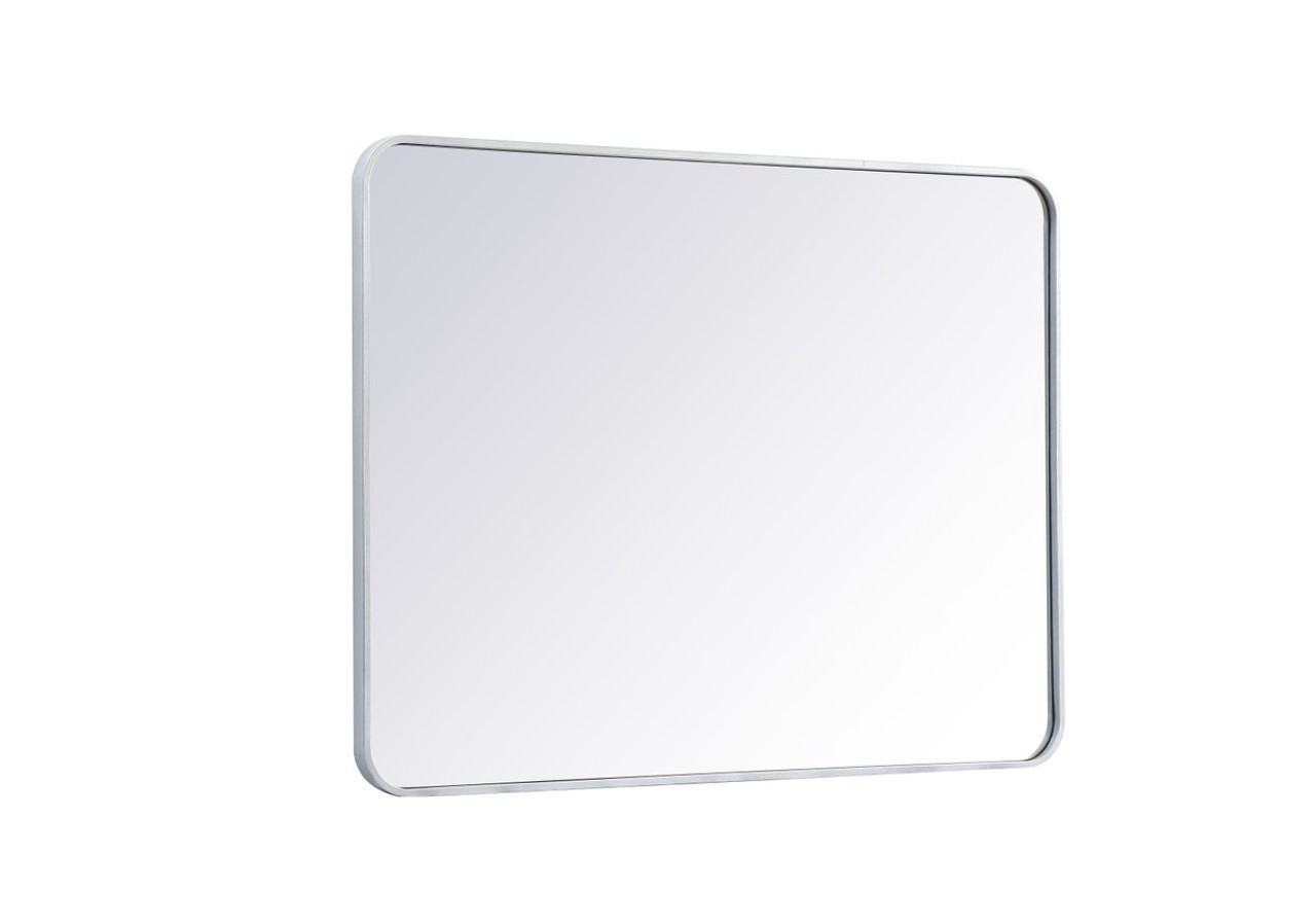 Elegant Decor MR803040S Soft corner metal rectangular mirror 30x40 inch in Silver Elegant Decor MR803040S Soft corner metal rectangular mirror 30x40 inch in Silver