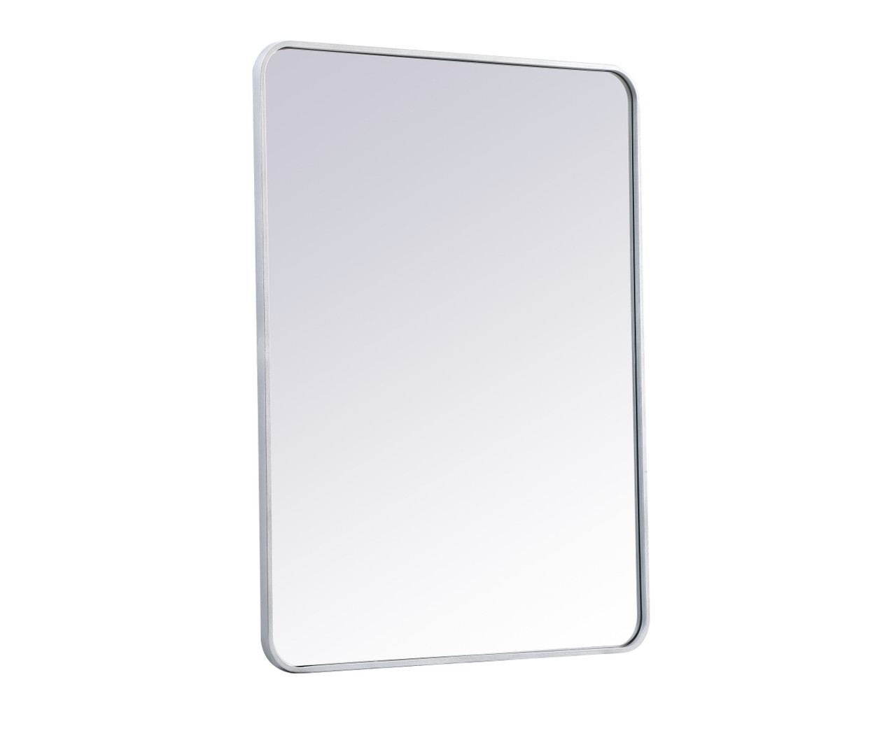 Elegant Decor MR803040S Soft corner metal rectangular mirror 30x40 inch in Silver Elegant Decor MR803040S Soft corner metal rectangular mirror 30x40 inch in Silver