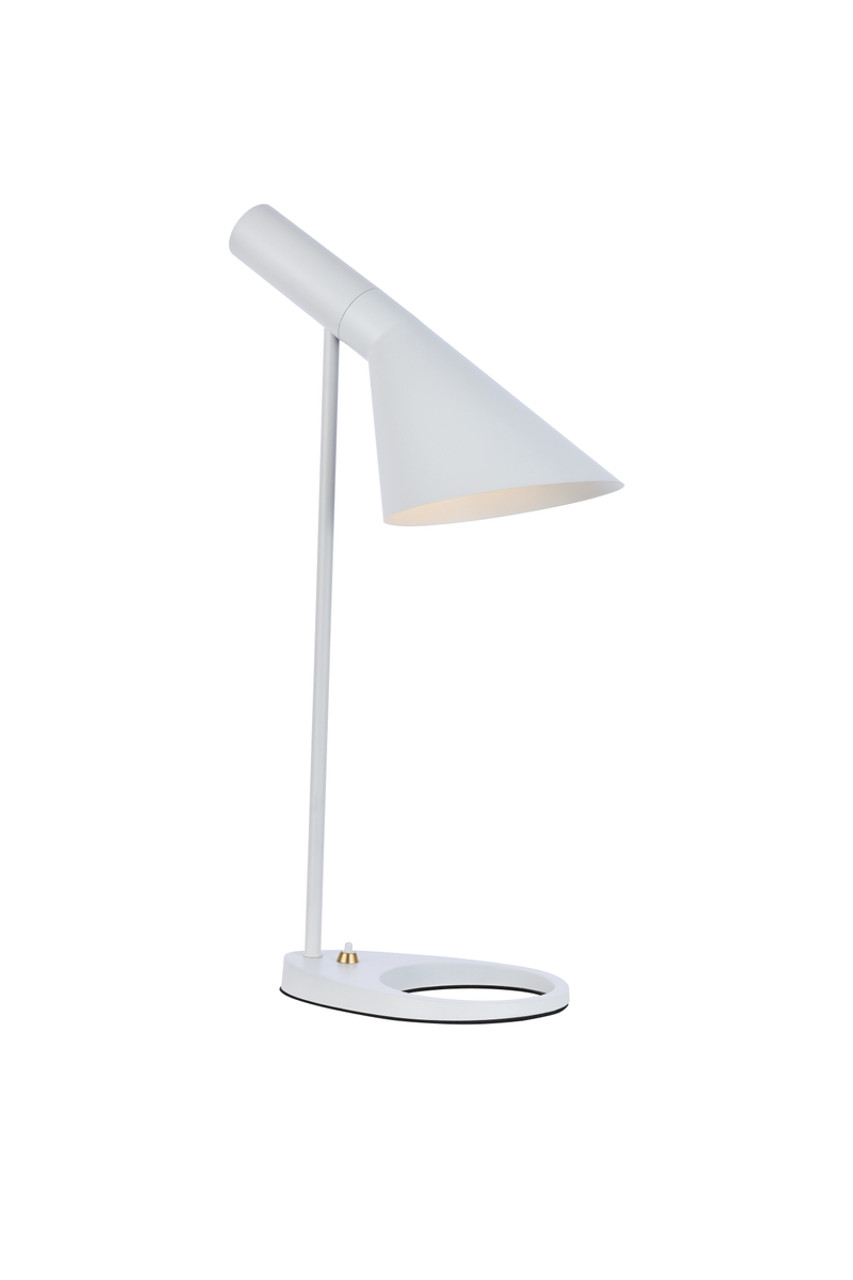 Living District LD2364WH Juniper 1 light white table lamp