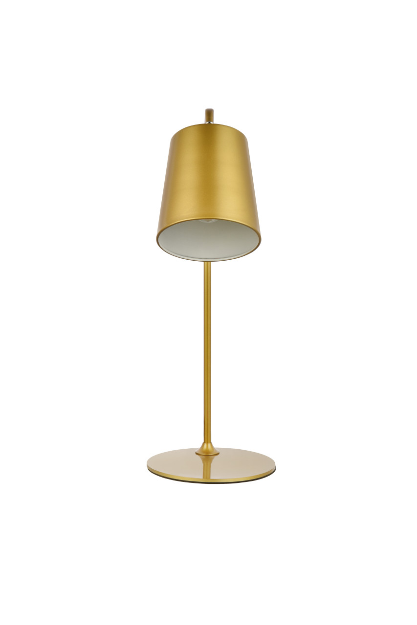 Living District LD2366BR Leroy 1 light brass table lamp