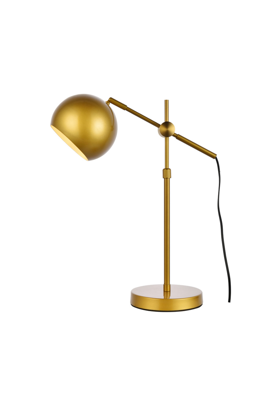 Living District LD2363BR Forrester 1 light brass table lamp