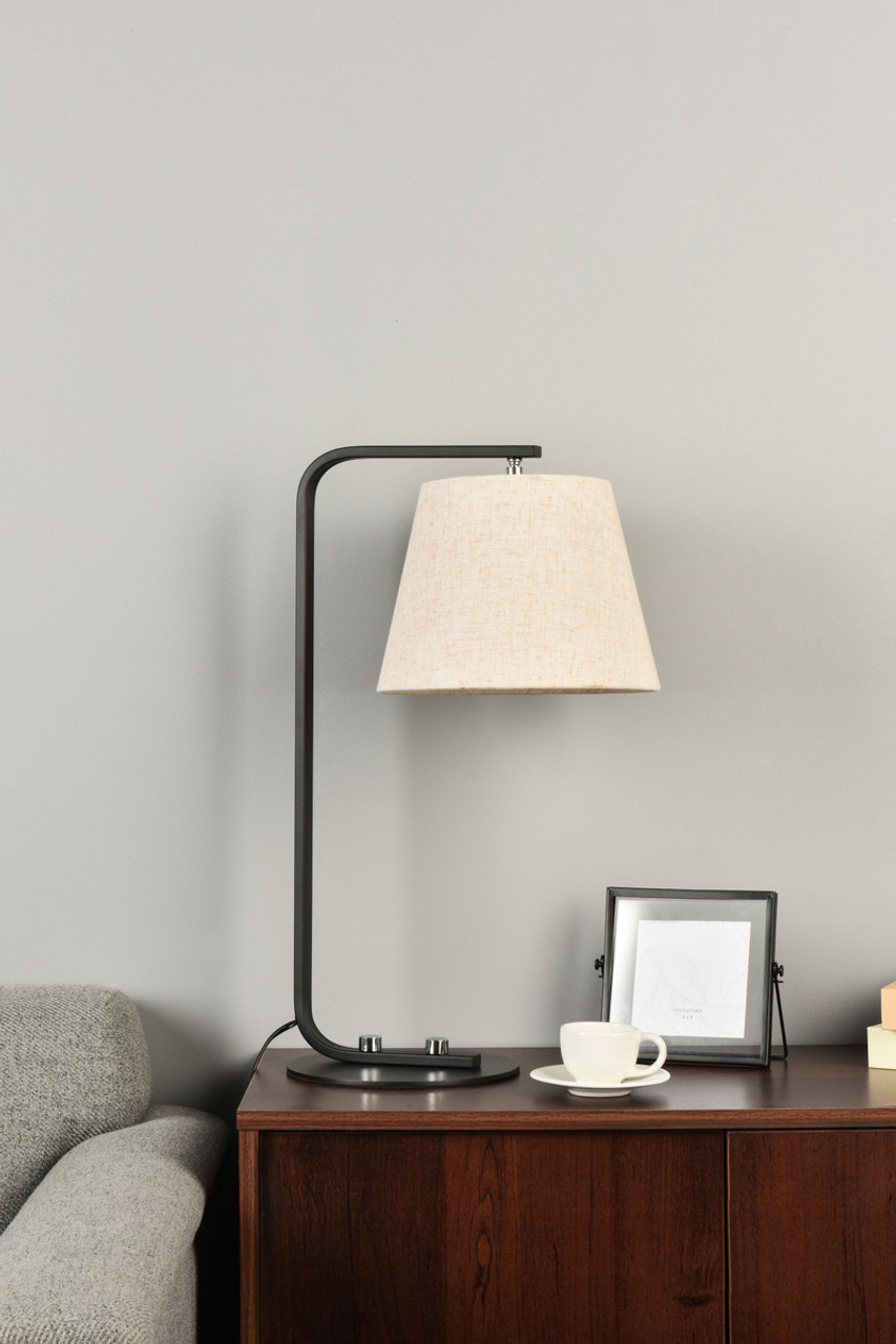 Living District LD2367BK Tomlinson 1 light black table lamp