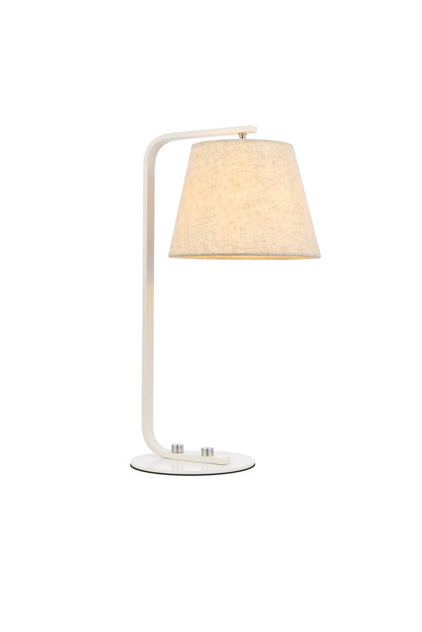 Living District LD2367WH Tomlinson 1 light white table lamp