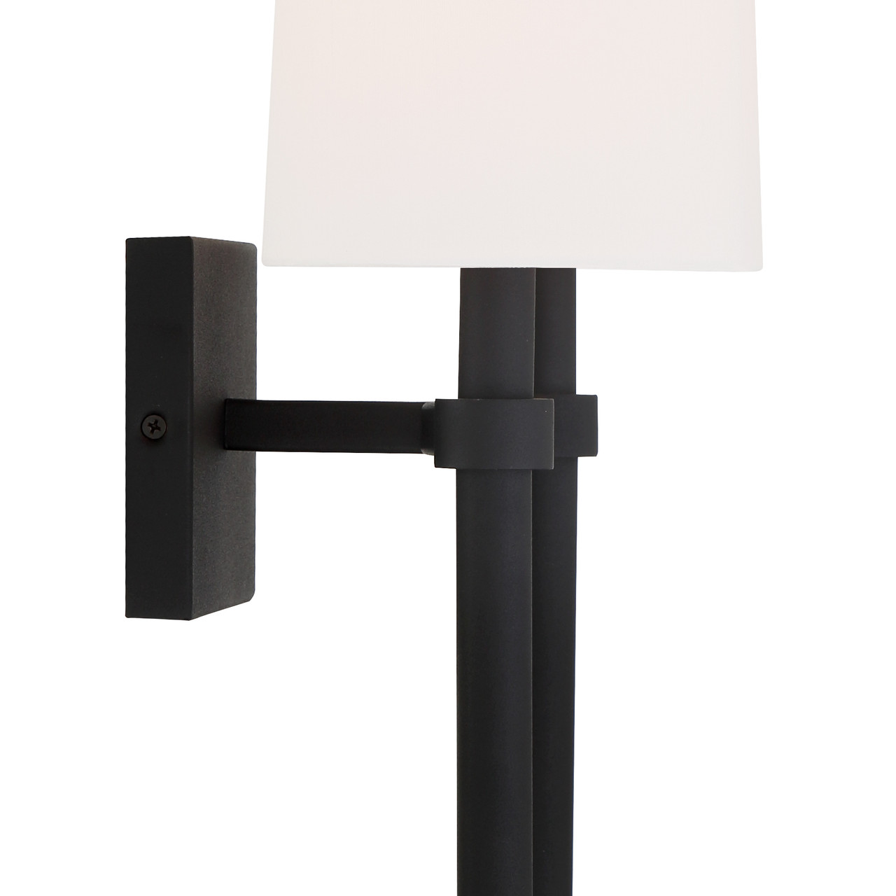 CRYSTORAMA BRO-452-BF Bromley 2 Light Black Forged Wall Mount