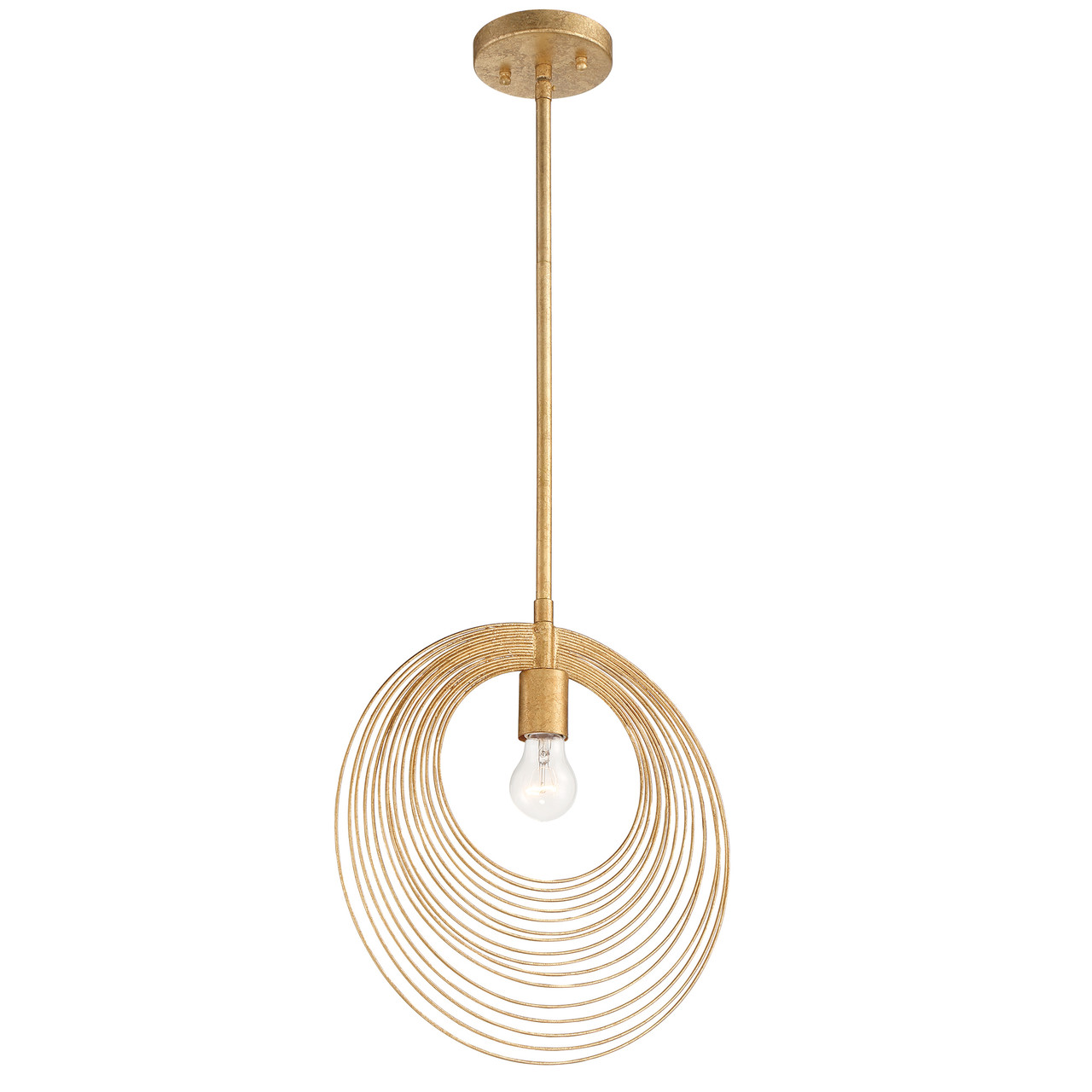 CRYSTORAMA DOR-B7701-RG Doral 1 Light Renaissance Gold Pendant