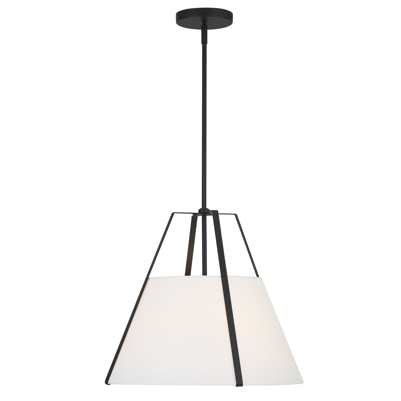 CRYSTORAMA FUL-904-BK Fulton 3 Light Black Pendant