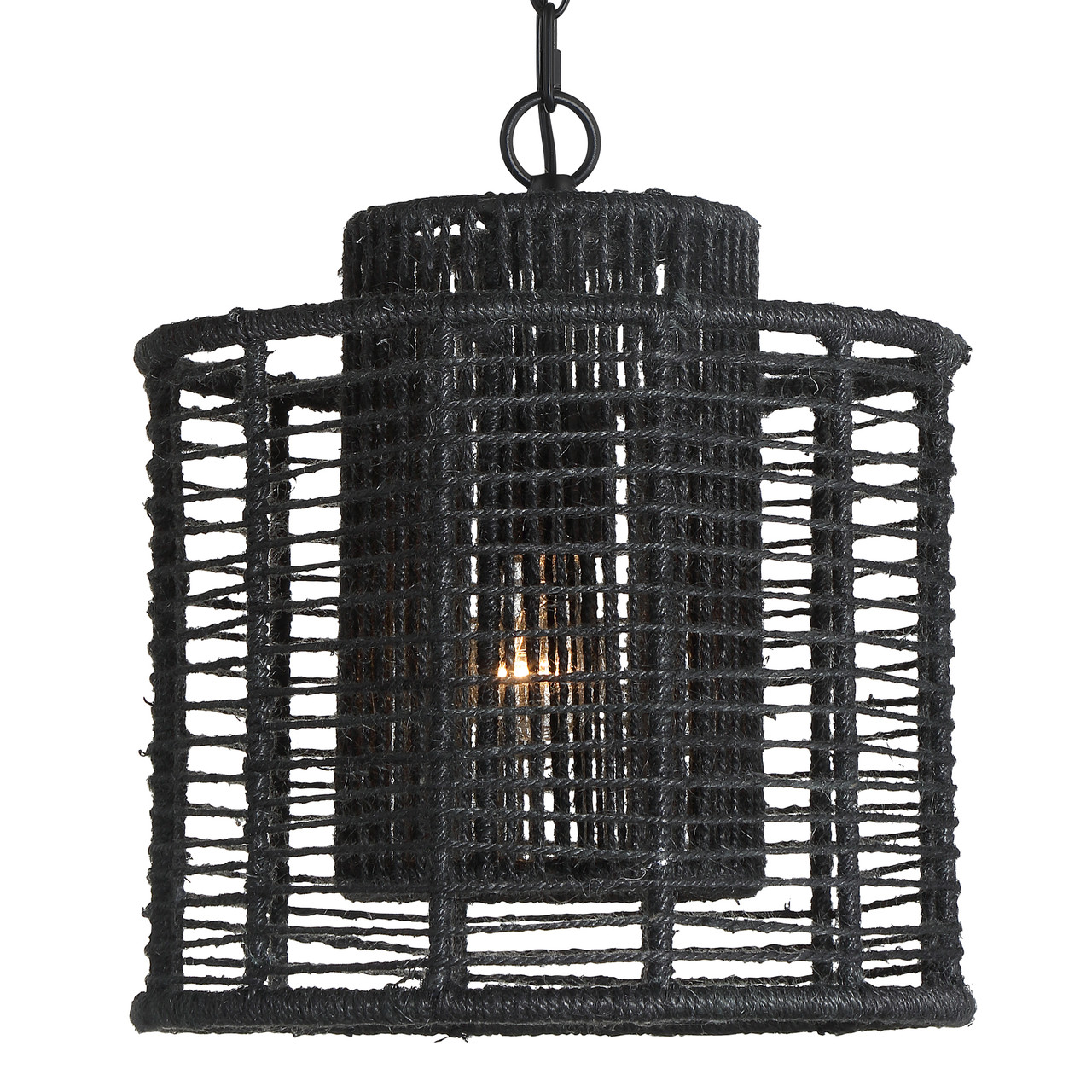 CRYSTORAMA JAY-A5001-MK Jayna 1 Light Matte Black Pendant