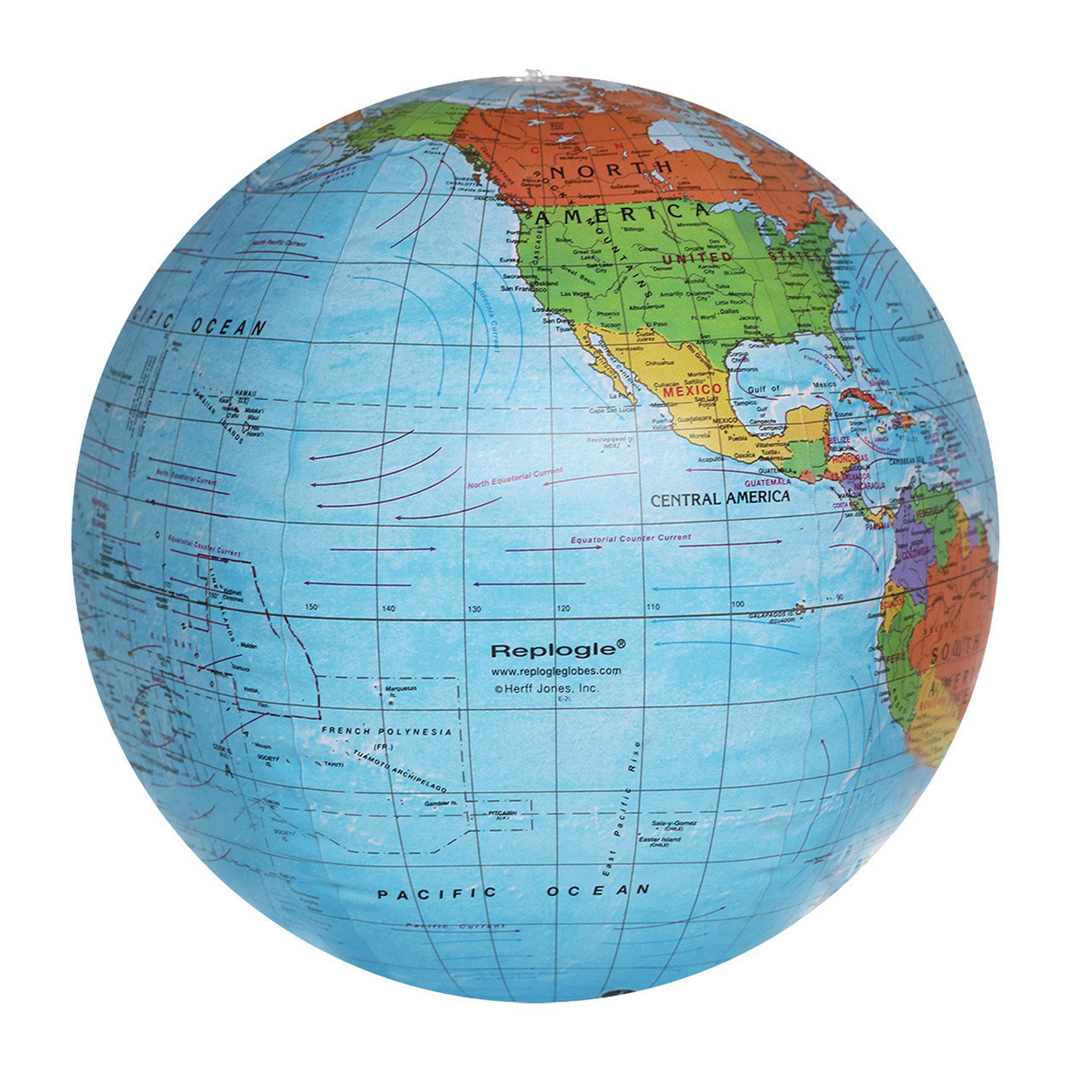 REPLOGLE 17001 INFLATE 27" POLITICAL Globe 6/1