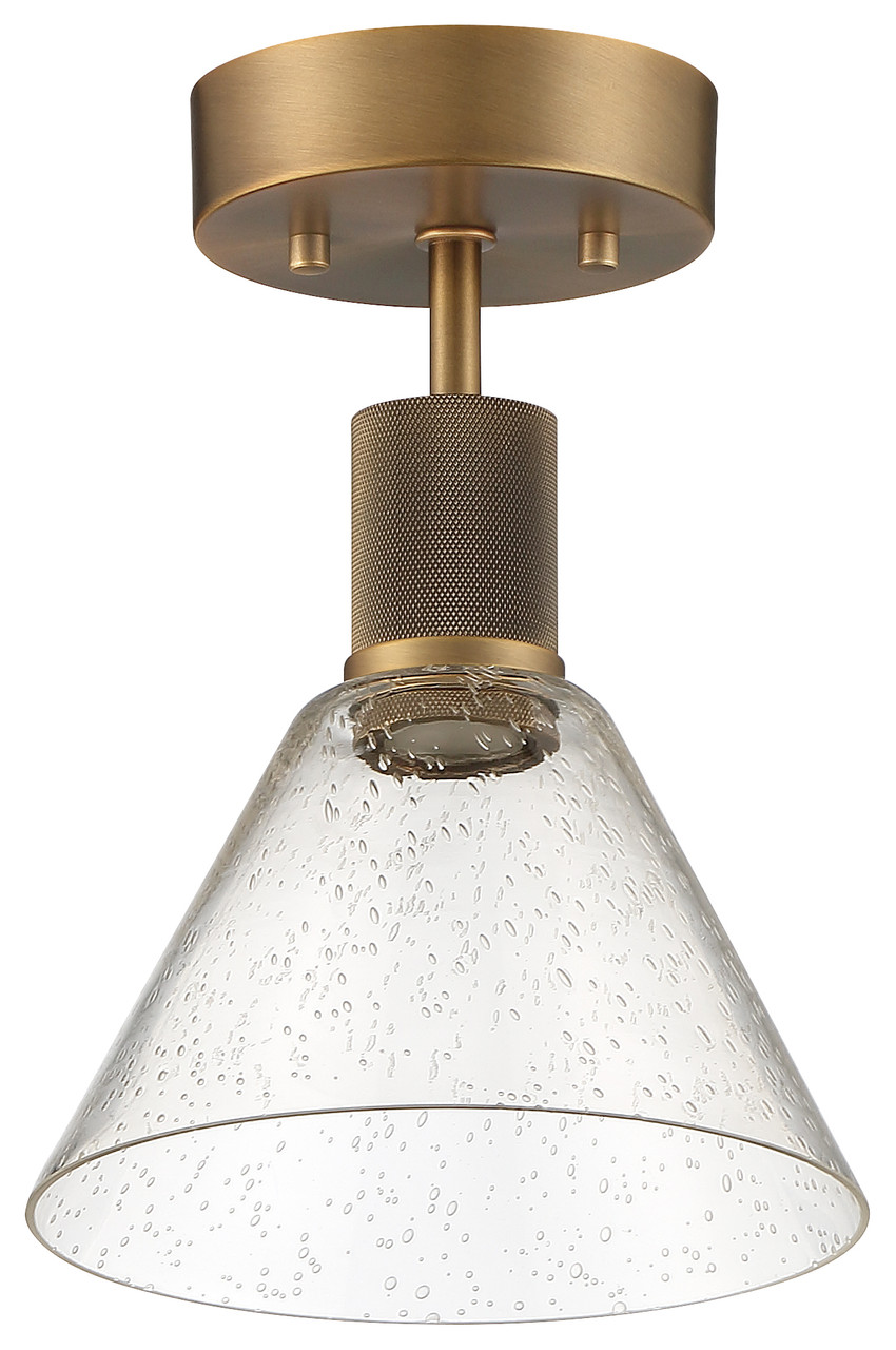 ACCESS LIGHTING 63146LEDD-ABB/SDG Martini LED Semi-Flush Antique Brushed Brass