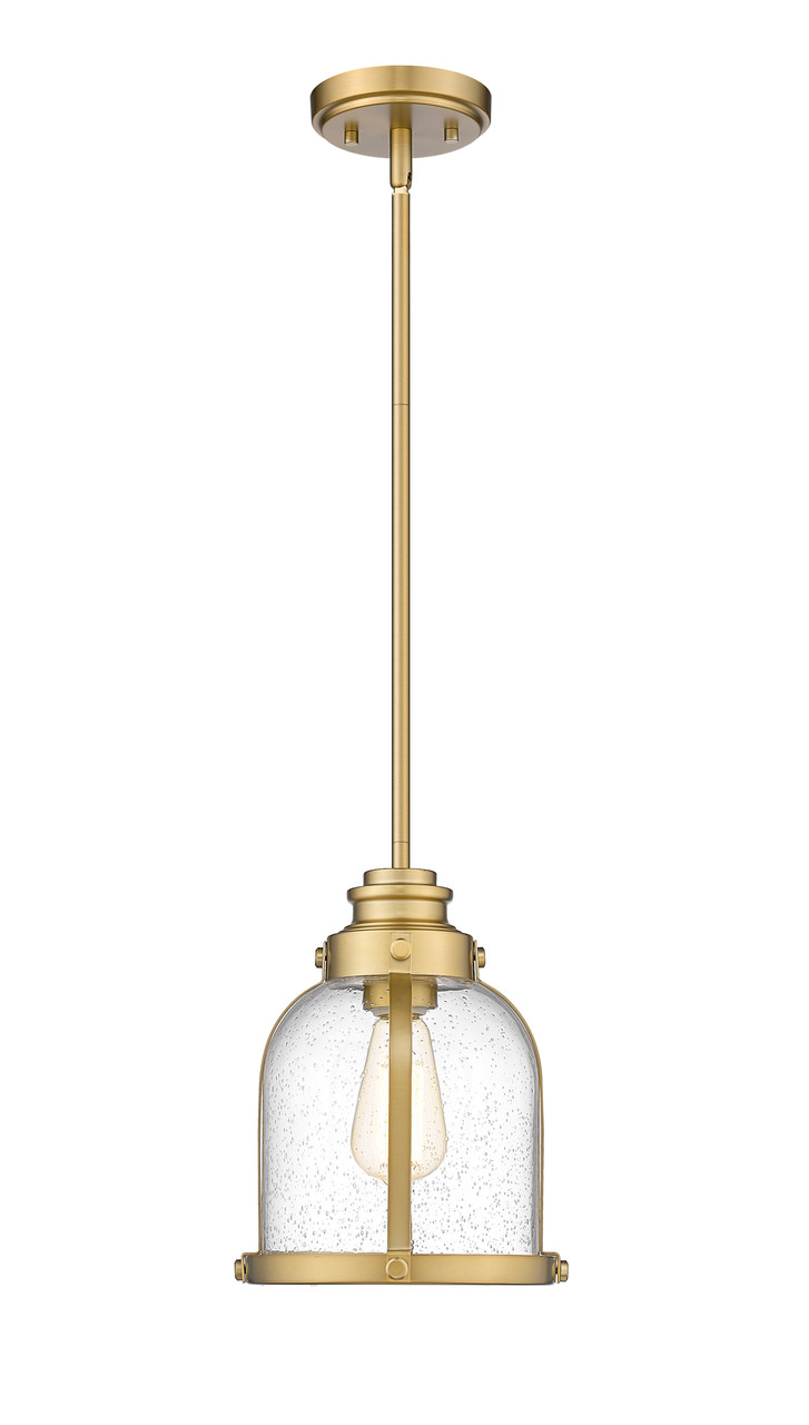 Z-LITE 337MP-HBR 1 Light Mini Pendant ,Heritage Brass Z-LITE 337MP-HBR 1 Light Mini Pendant ,Heritage Brass