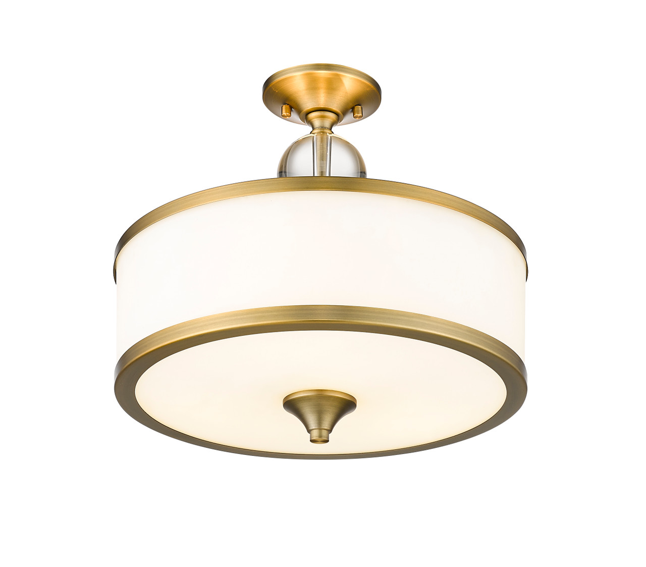 Z-LITE 307SF-HBR 3 Light Semi Flush Mount ,Heritage Brass Z-LITE 307SF-HBR 3 Light Semi Flush Mount ,Heritage Brass