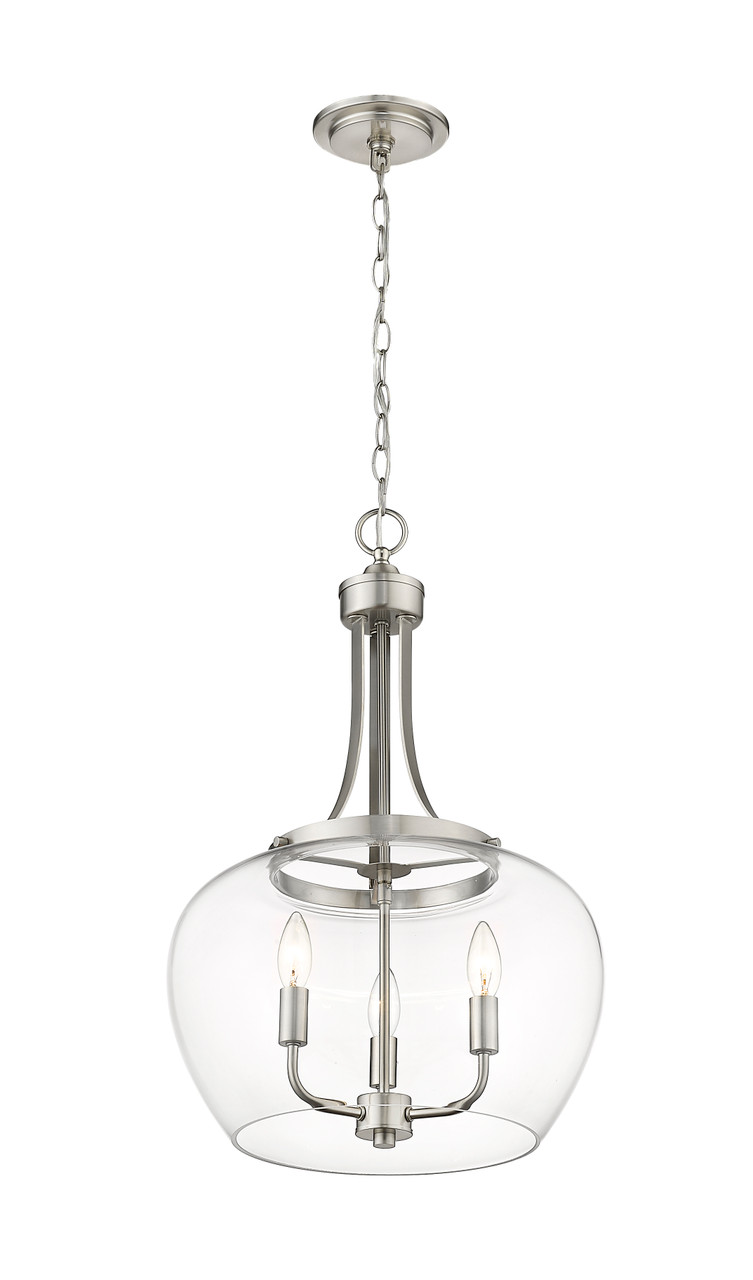 Z-LITE 473P16-BN 3 Light Pendant ,Brushed Nickel