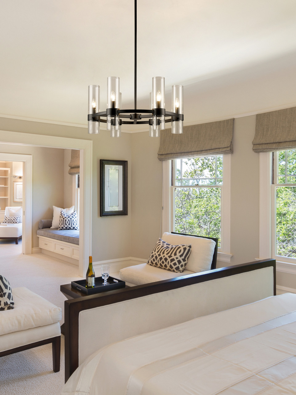 Z-LITE 4008-6MB 6 Light Chandelier ,Matte Black