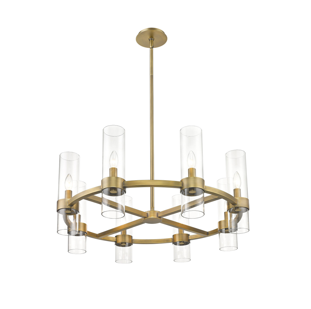 Z-LITE 4008-8RB 8 Light Chandelier ,Rubbed Brass