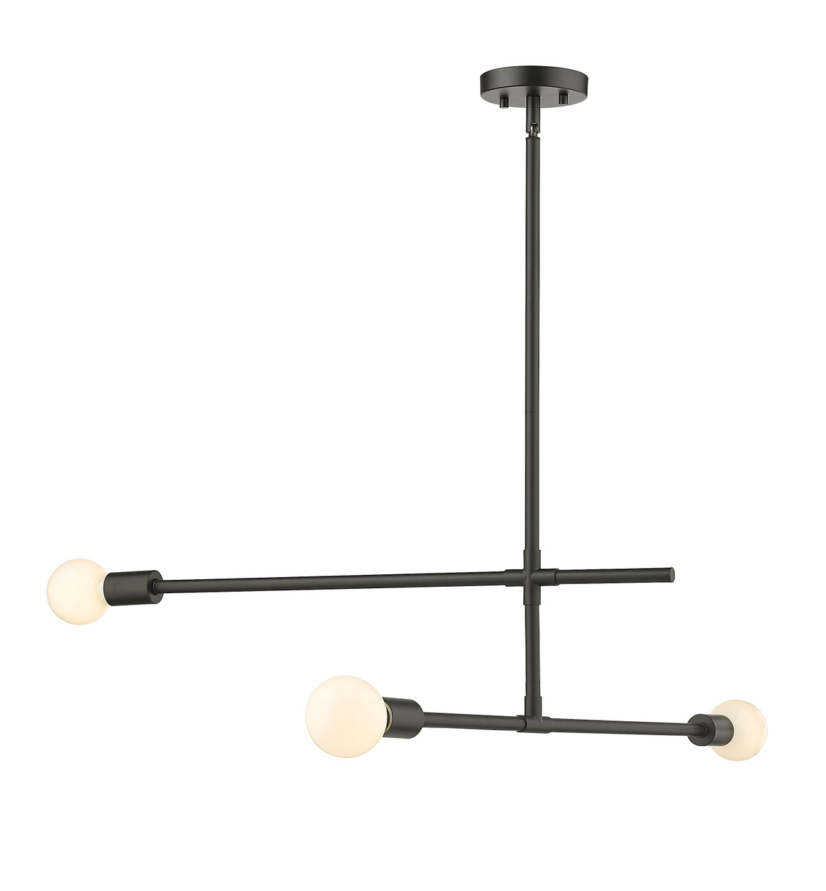 Z-LITE 731-3MB 3 Light Chandelier ,Matte Black