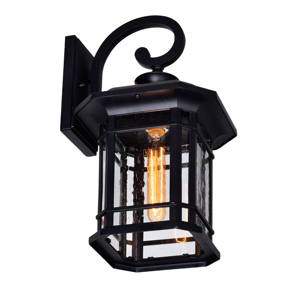 CWI LIGHTING 0411W10-1-101 Blackburn 1 Light Outdoor Black Wall Lantern