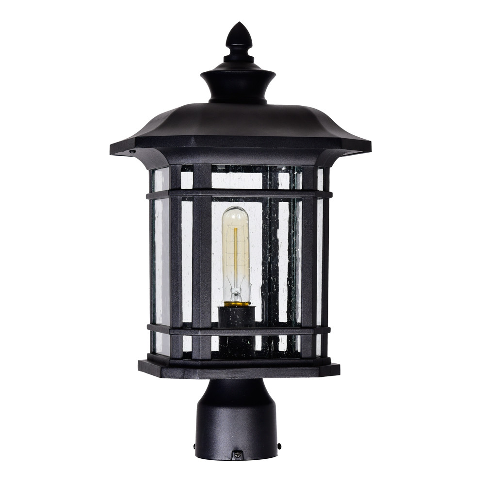 CWI LIGHTING 0411PT9-1-101 Blackburn 1 Light Outdoor Black Lantern Head