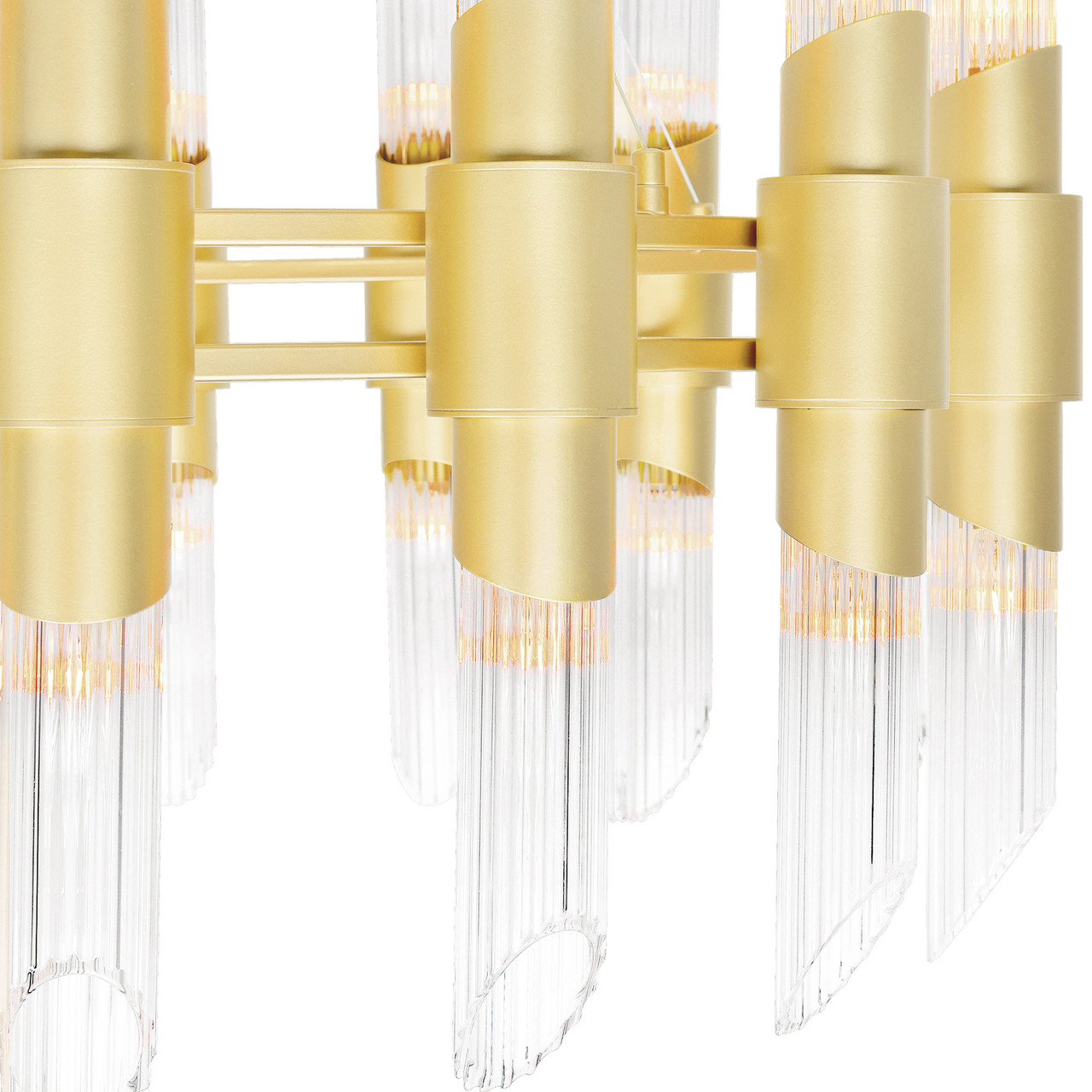 CWI LIGHTING 1269P32-32-602 32 Light Chandelier with Satin Gold finish