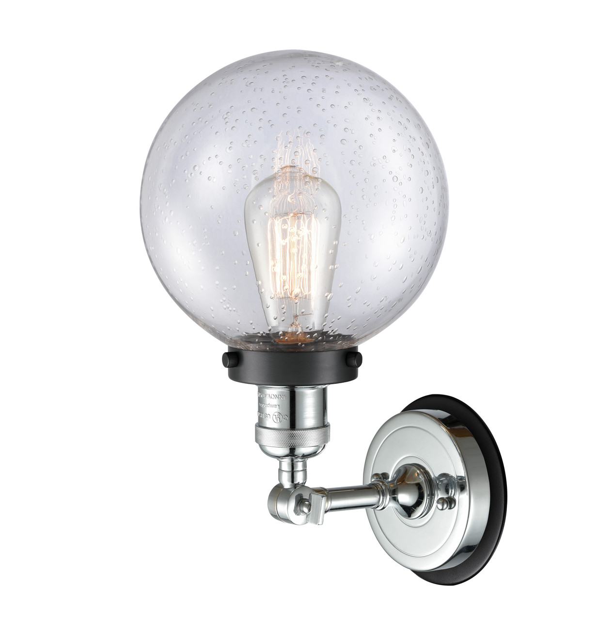 INNOVATIONS LIGHTING 203PC-BPBK-HRBK-G204-8 Beacon Sconce