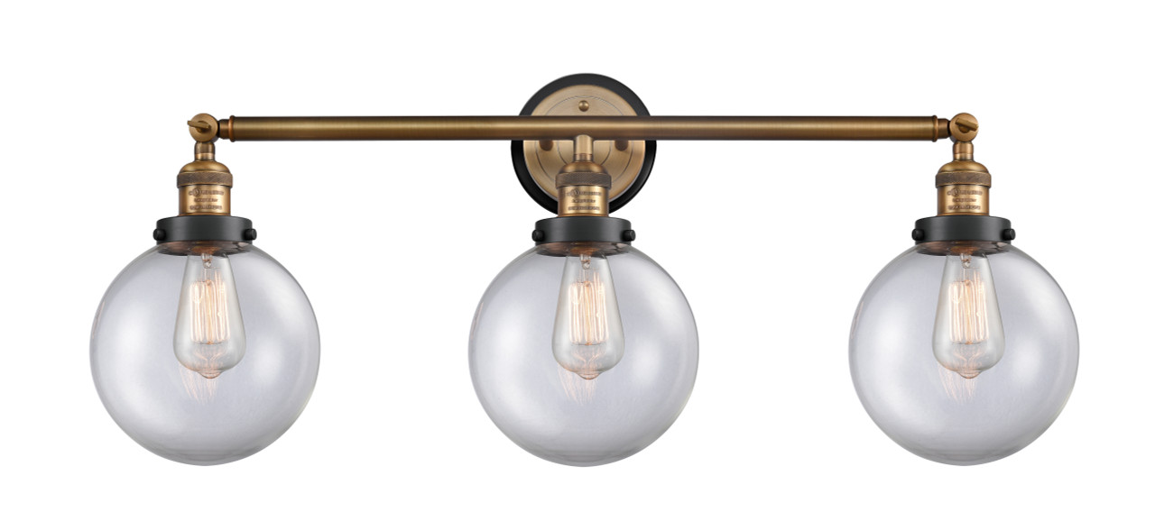 INNOVATIONS LIGHTING 205BB-BPBK-HRBK-G202-8 Beacon Bath Vanity Light