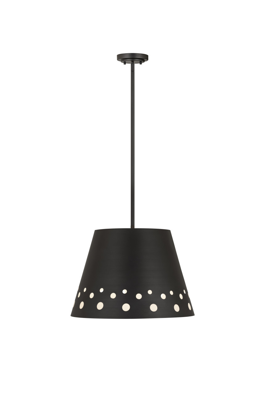 Z-LITE 6014-18MB 1 Light Chandelier,Matte Black