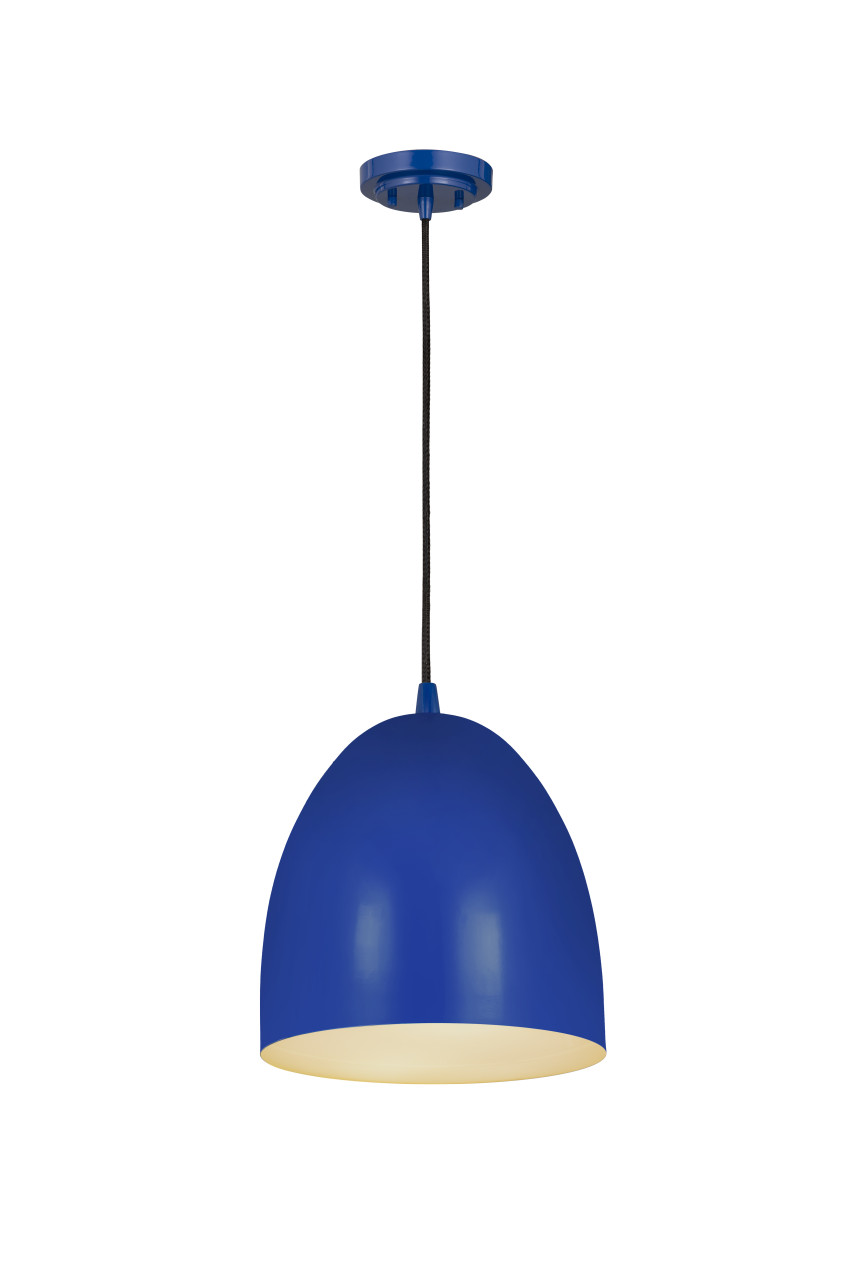 Z-LITE 6012P9-BLU 1 Light Pendant,Blue