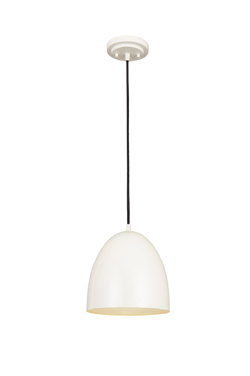 Z-LITE 6012P9-SWH 1 Light Pendant,Matte White