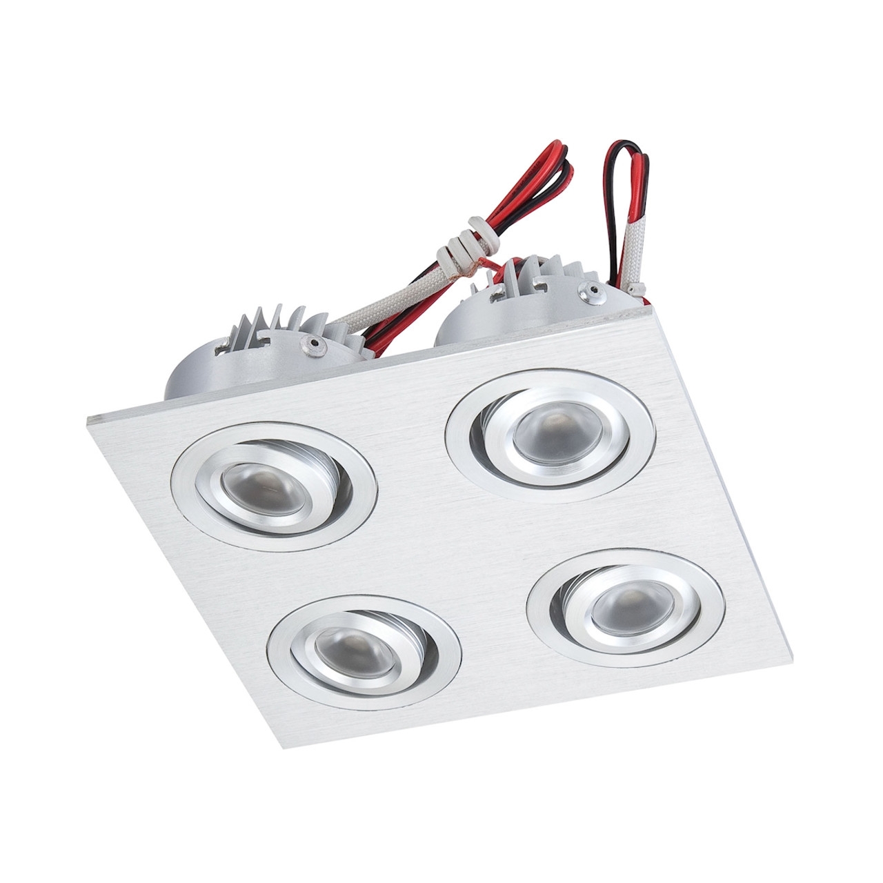 ELK LIGHTING WLE606C32K-0-98 LED Squared Quad Directional Recessed Plate-mounted LED Button Downlight