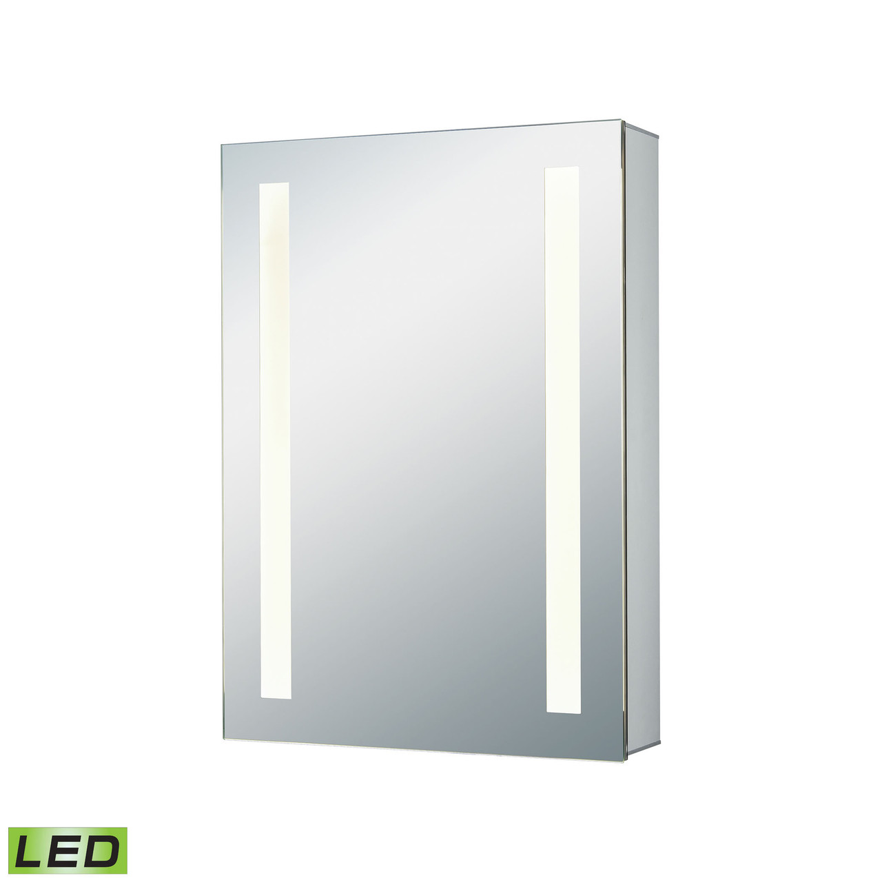ELK LIGHTING LMC3K-2027-PL2 20x27-inch LED Mirrored Medicine Cabinet