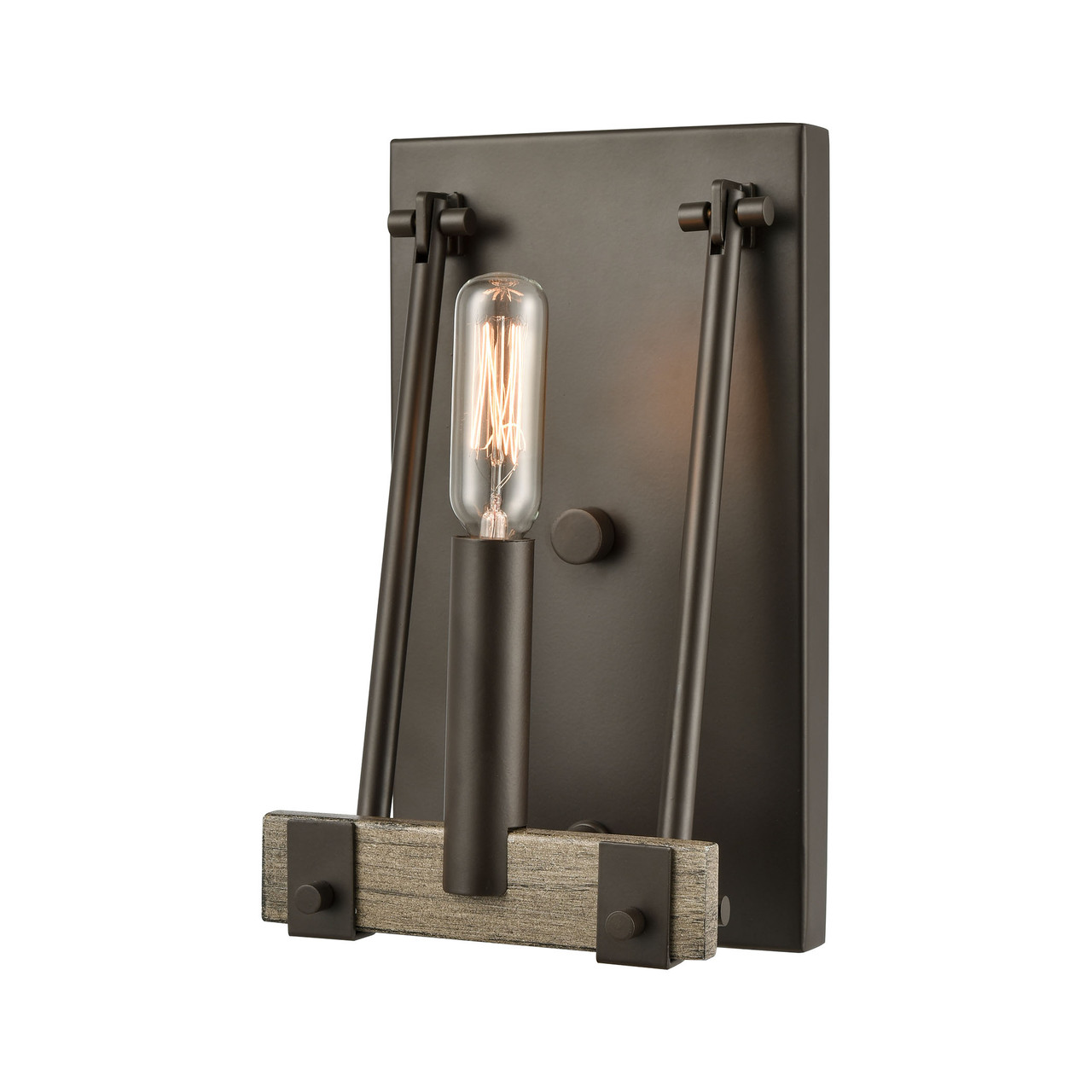 ELK LIGHTING 12312/1 Transitions 1-Light vanity light in  Oil Rubbed Bronze / Aspen
