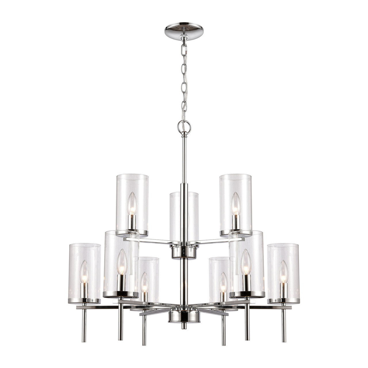 THOMAS LIGHTING CN290923 9 Light Chandelier in Chrome