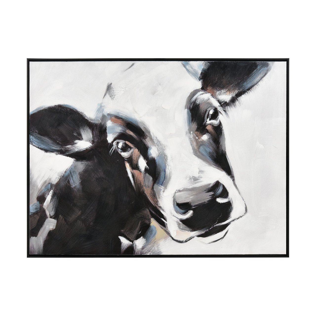 ELK HOME S0016-8146 Lucy the Cow Framed Wall Art