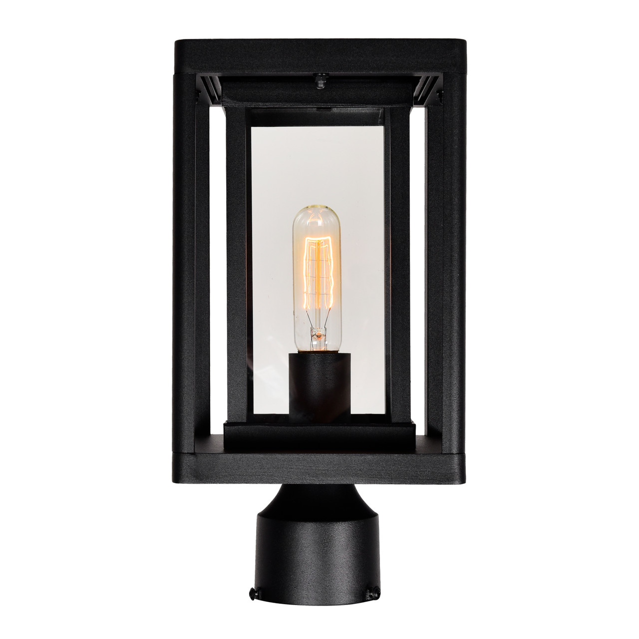 CWI LIGHTING 0415PT7-1-101 Mulvane 1 Light Black Outdoor Lantern Head