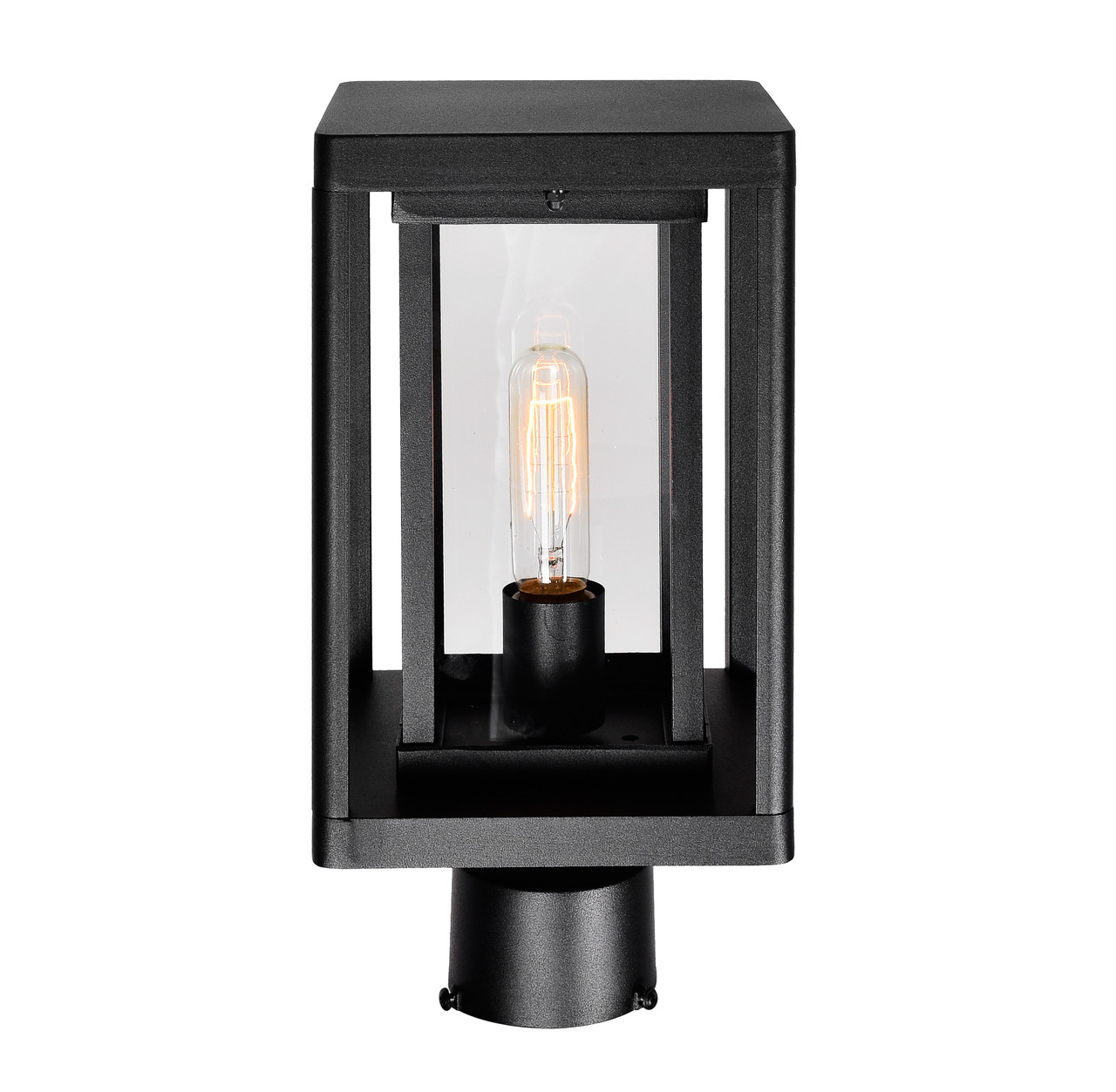 CWI LIGHTING 0415PT7-1-101 Mulvane 1 Light Black Outdoor Lantern Head