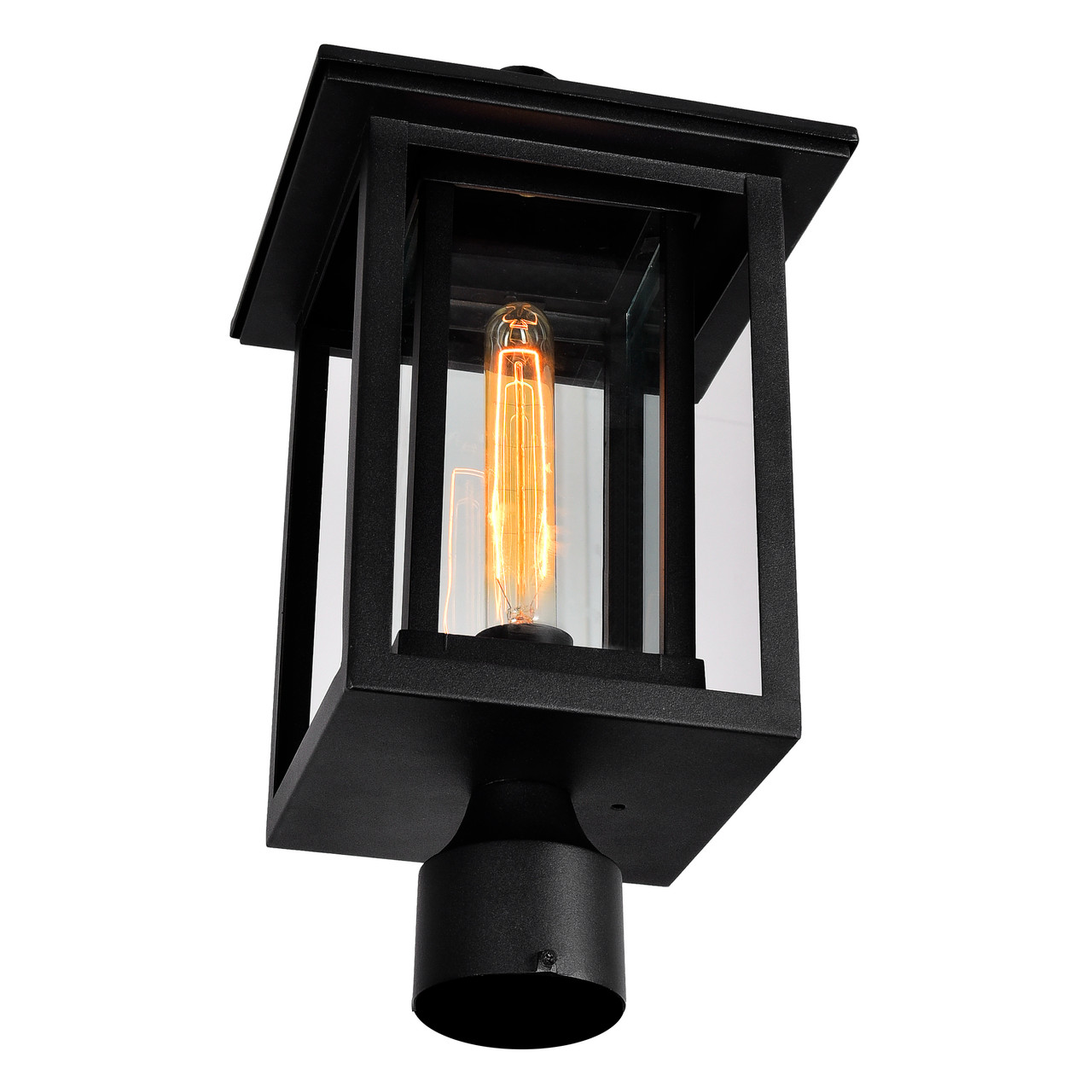 CWI LIGHTING 0414PT10-1-101 Winfield 1 Light Black Outdoor Lantern Head