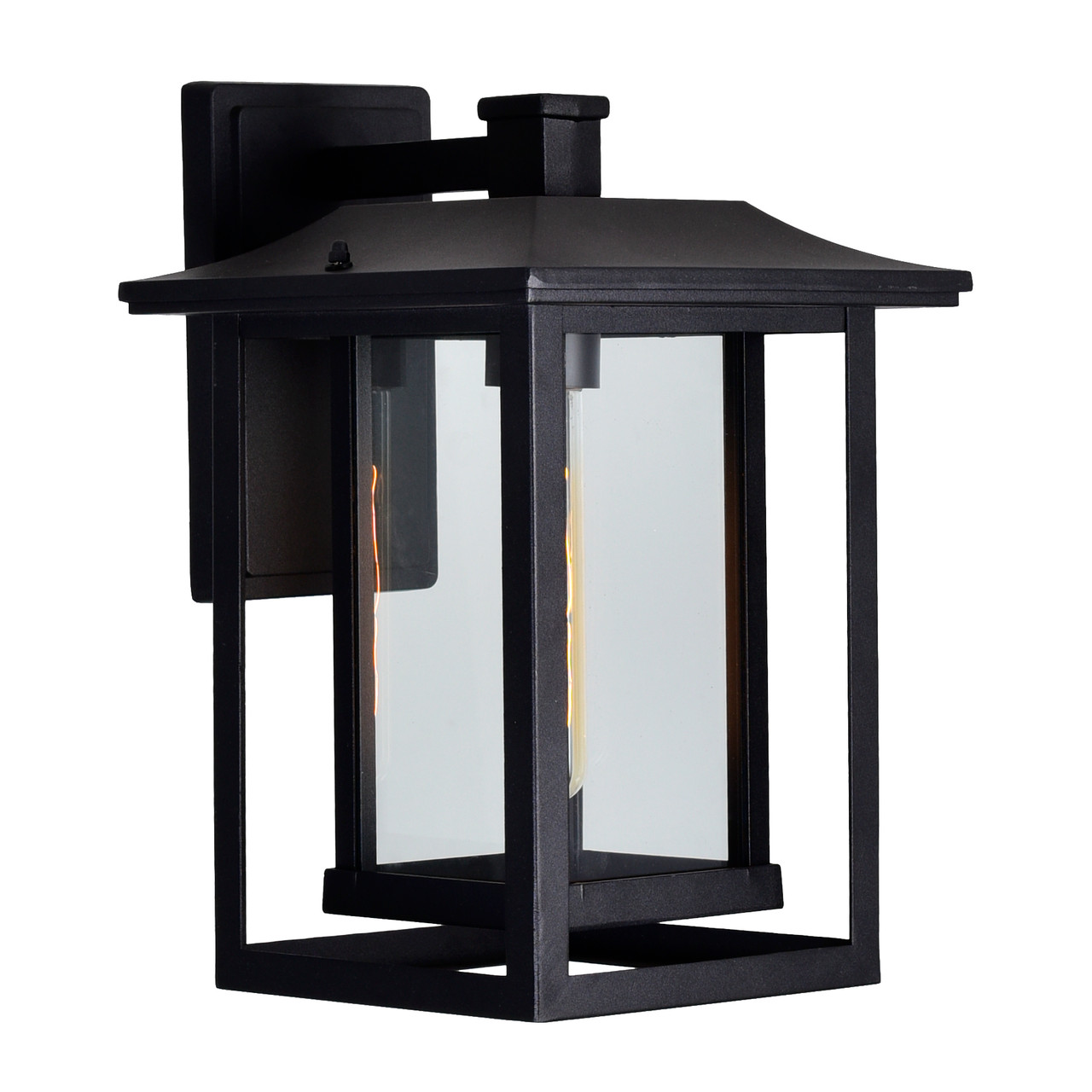 CWI LIGHTING 0414W10-1-101 Winfield 1 Light Black Outdoor Wall Light