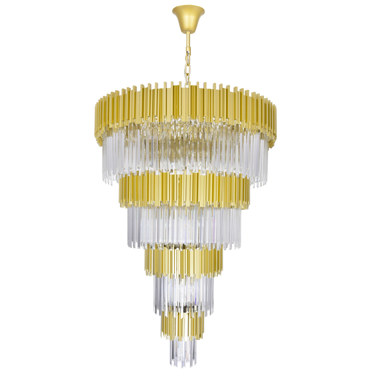 CWI LIGHTING 1112P40-34-169 34 Light Down Chandelier with Medallion Gold Finish