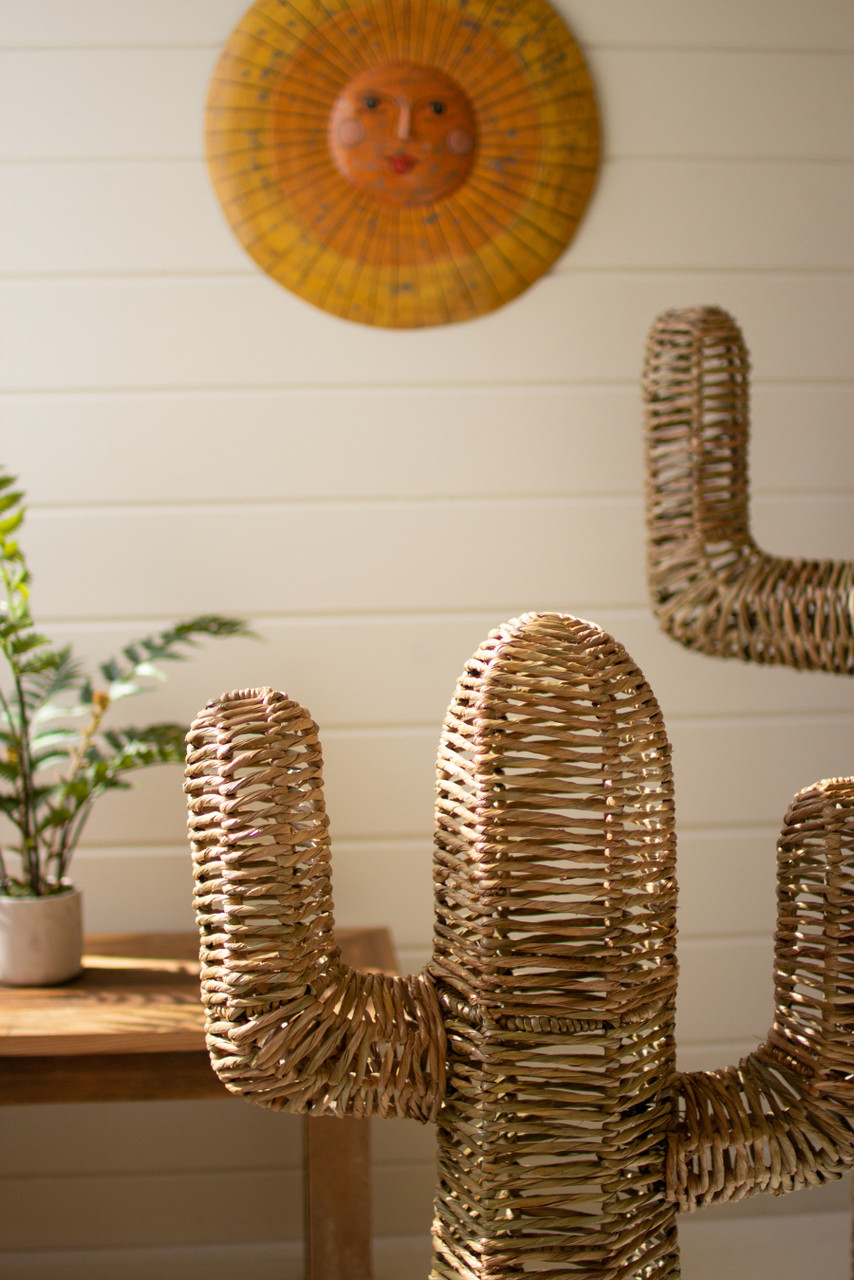 Kalalou Woven Seagrass Cacti - Thumbnail 3