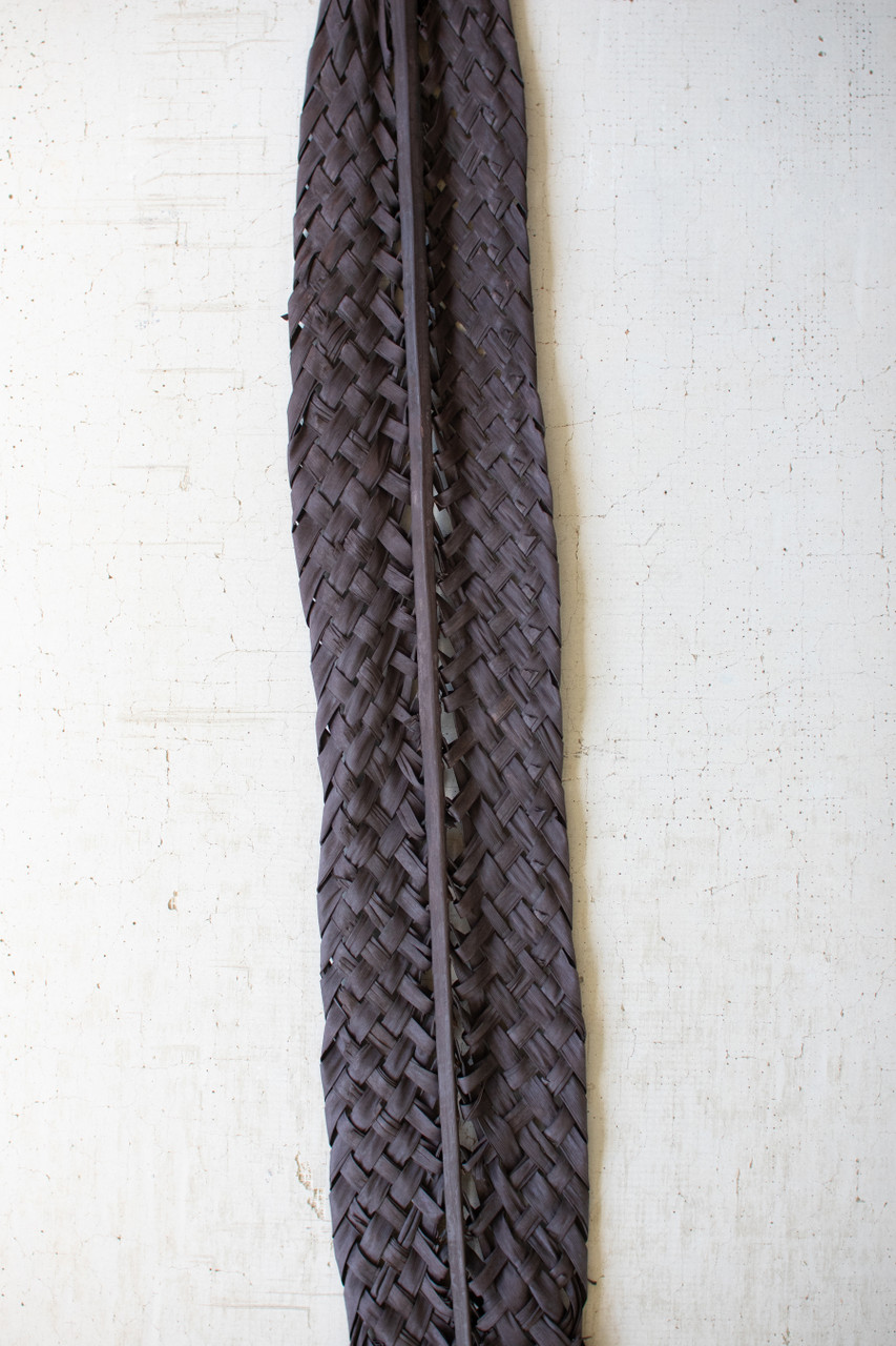 KALALOU NSBE1008 WOVEN KEJUR LEAF- BLACK