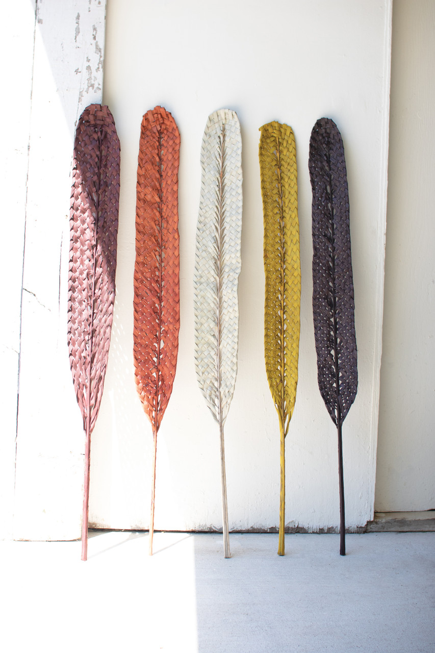 KALALOU NSBE1009 WOVEN Kejur LEAF- CORAL