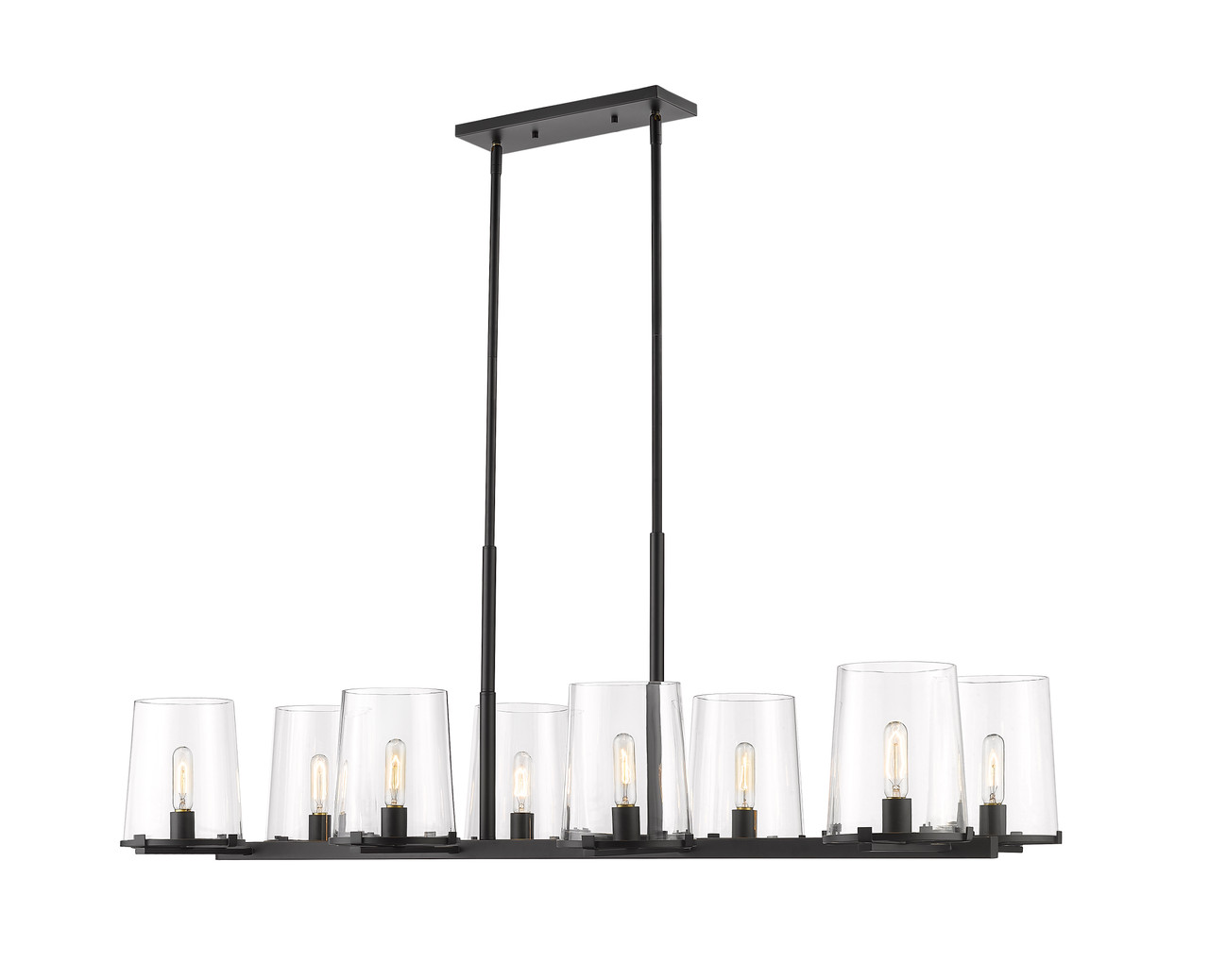 Z-LITE 3032-8L-MB 8 Light Chandelier, Matte Black