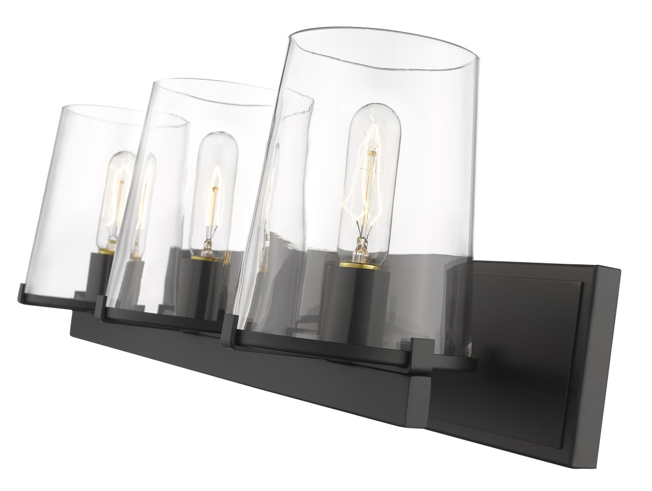 Z-LITE 3032-3V-MB 3 Light Vanity, Matte Black Z-LITE 3032-3V-MB 3 Light Vanity, Matte Black