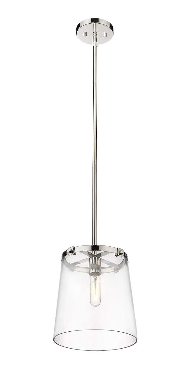 Z-LITE 3032P10-PN 1 Light Pendant, Polished Nickel