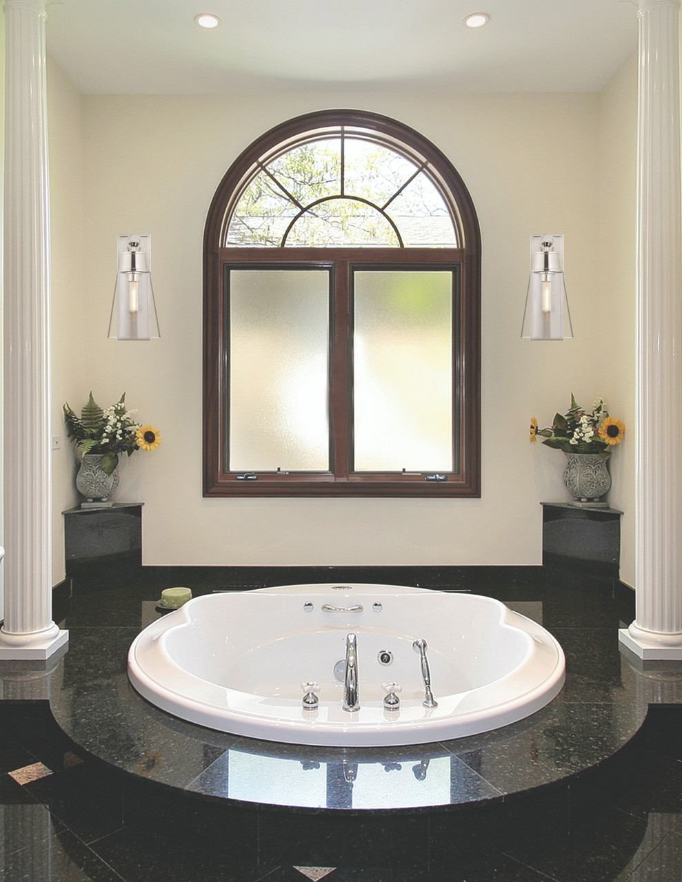 Z-LITE 2300-1SL-PN 1 Light Wall Sconce, Polished Nickel Z-LITE 2300-1SL-PN 1 Light Wall Sconce, Polished Nickel