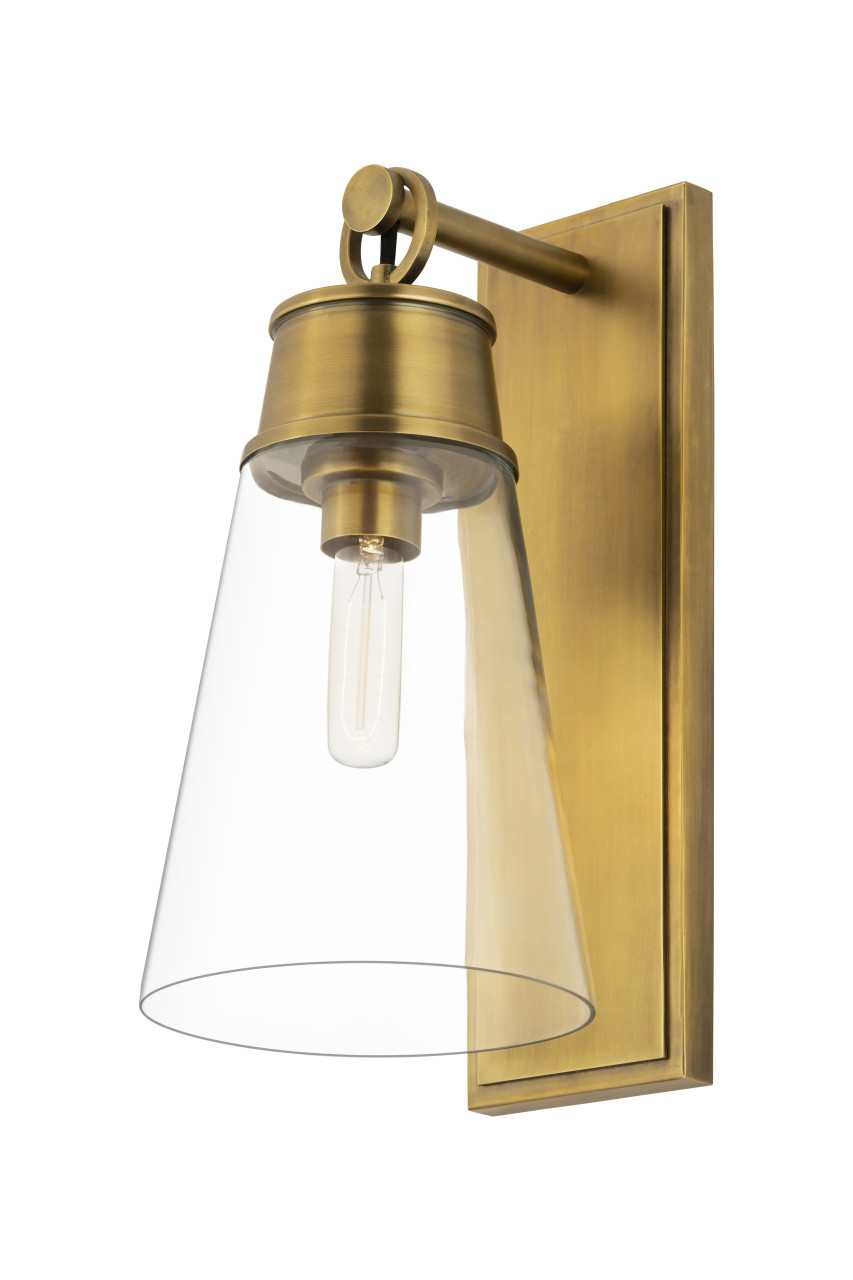 Z-LITE 2300-1SL-RB 1 Light Wall Sconce, Rubbed Brass